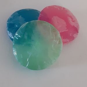 3 PC ASSORTED COLORS HAND SOAP BARS